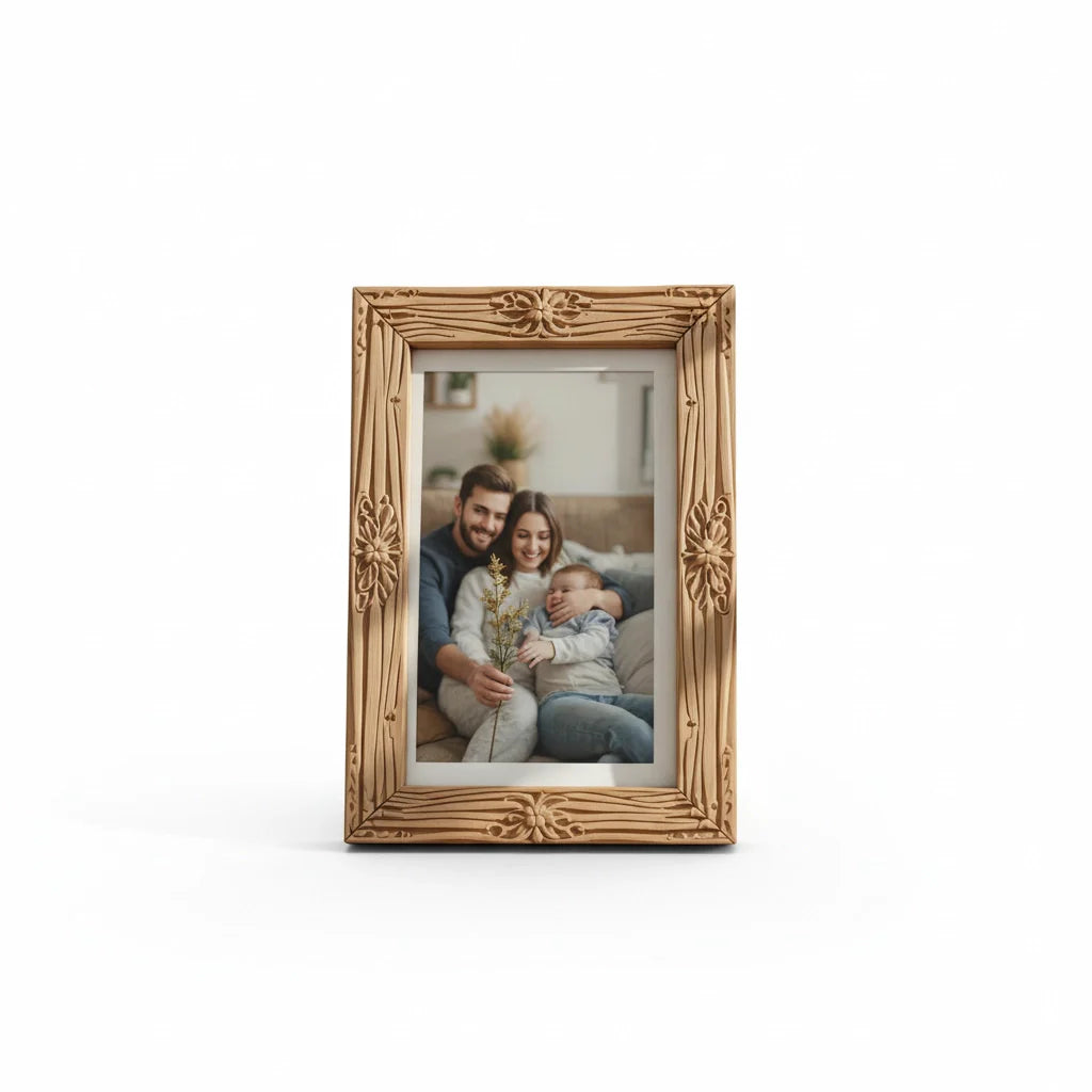 Carved Wood Picture Frame 5x7 Style