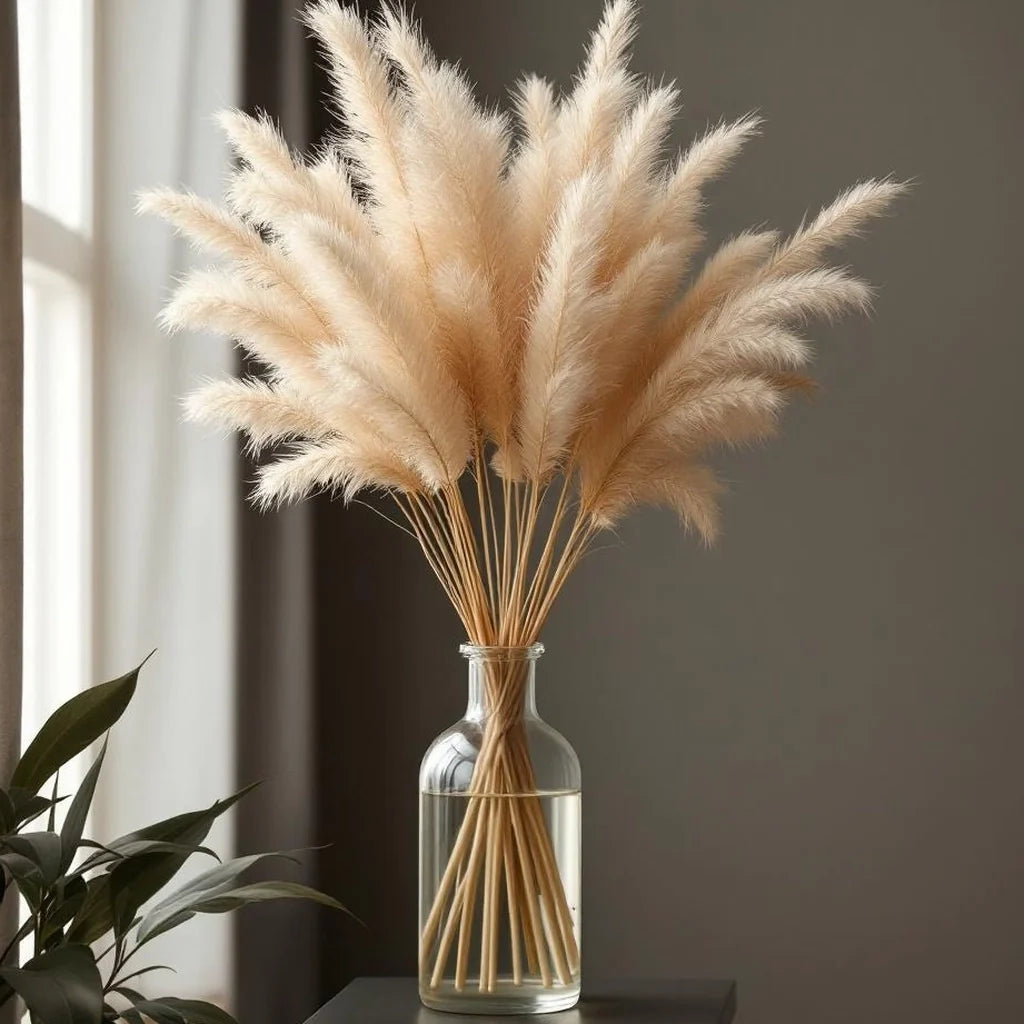 Decorative Dried Pampas Bundle in Natural