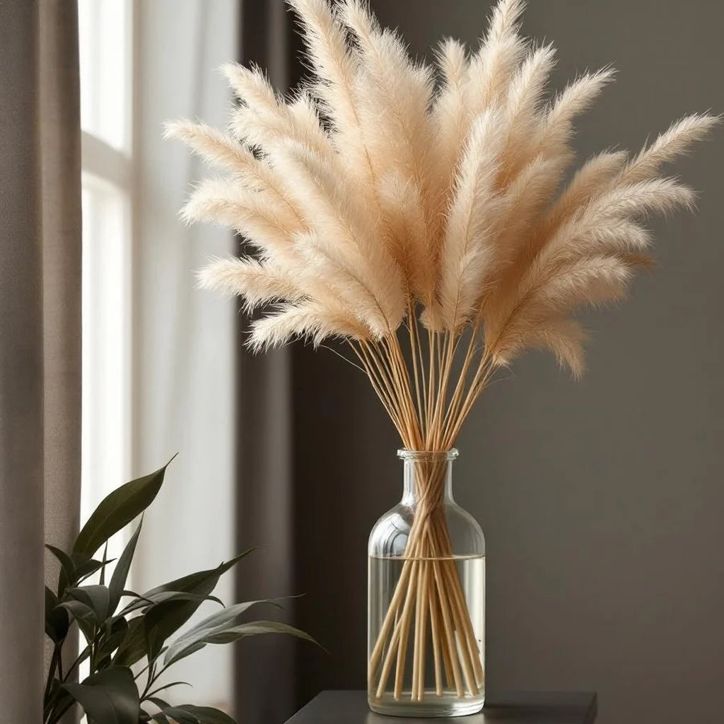 Decorative Dried Pampas Bundle in Natural