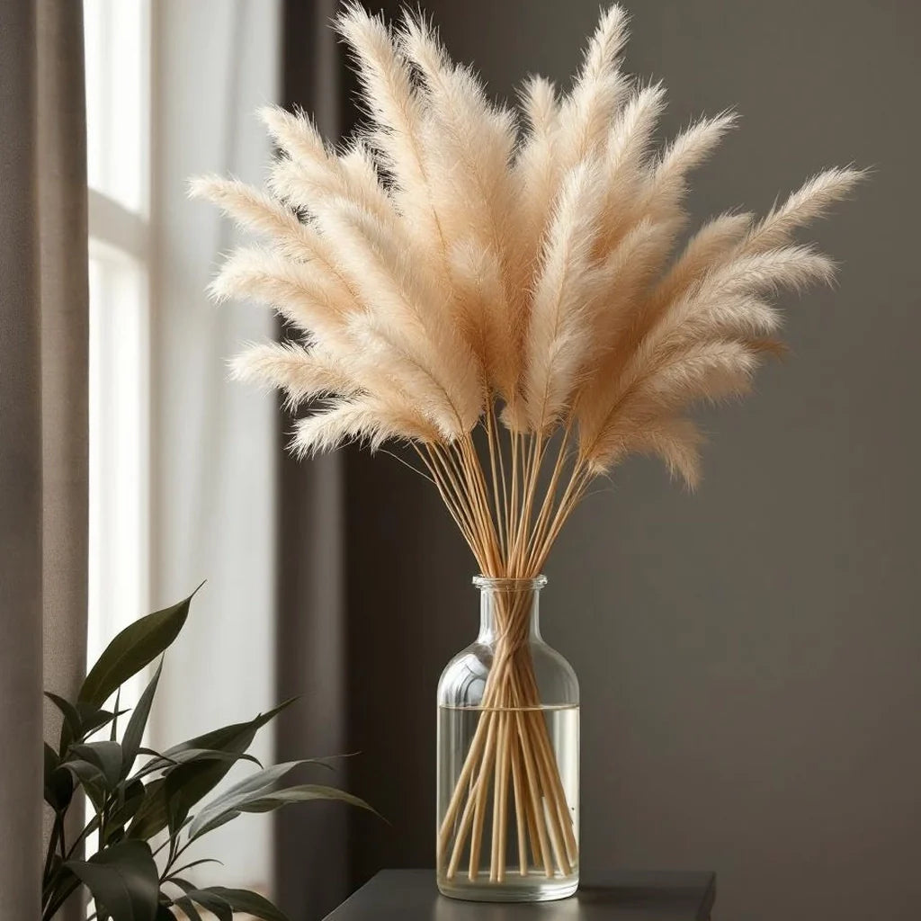 Decorative Dried Pampas Bundle in Natural