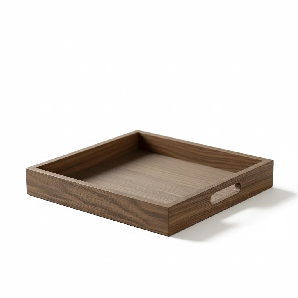 Decorative Tray in Smoked Oak Finish