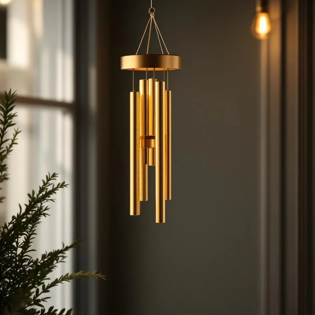 Decorative Wind Chime in Brushed Brass