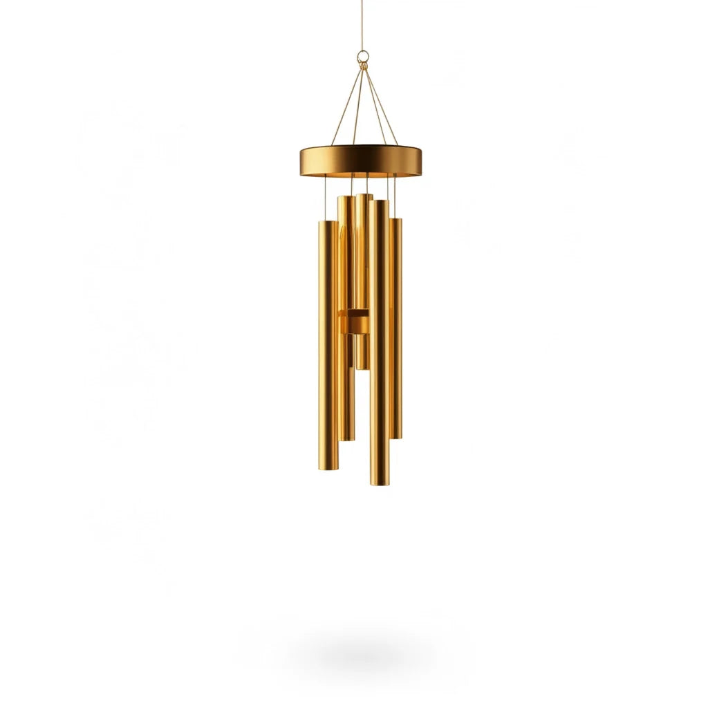 Decorative Wind Chime in Brushed Brass