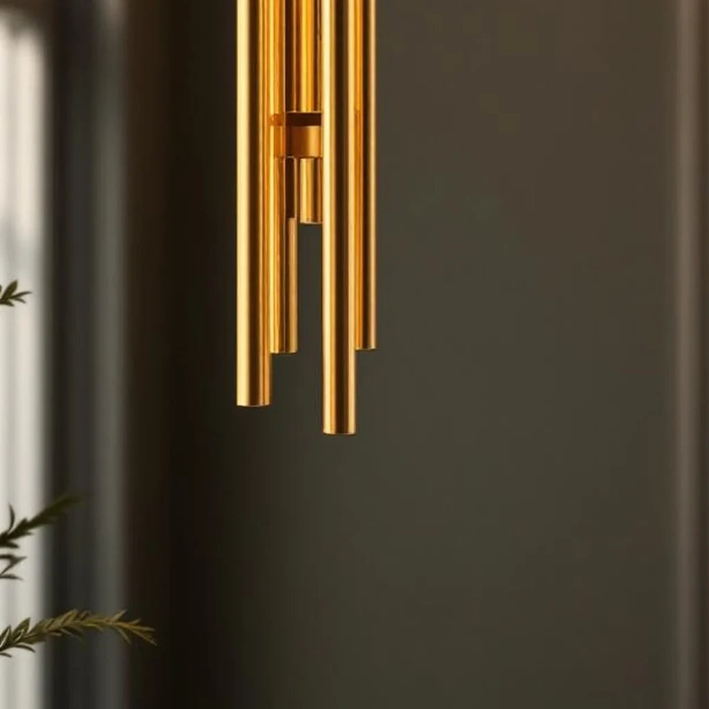 Decorative Wind Chime in Brushed Brass