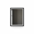 Framed Decorative Mirror in Soft Black