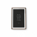 Framed Decorative Plaque with Minimal Quote