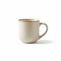 Set of 6 Minimal Stoneware Mugs in Cream