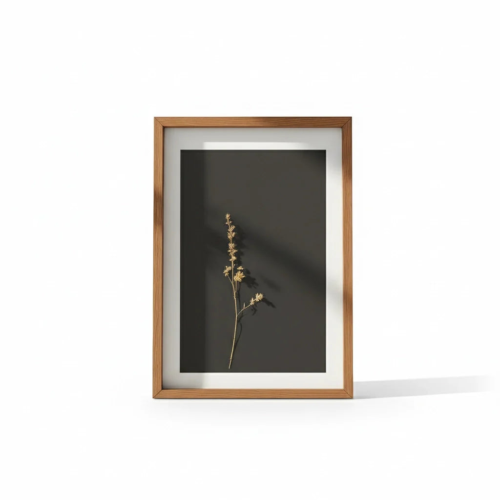 Shadow Box Display Frame in Walnut Tone