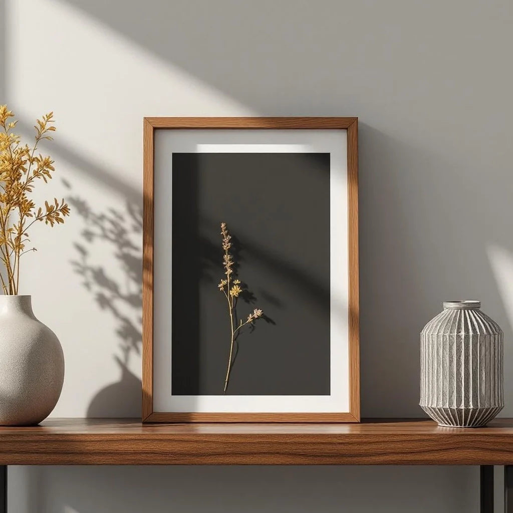 Shadow Box Display Frame in Walnut Tone