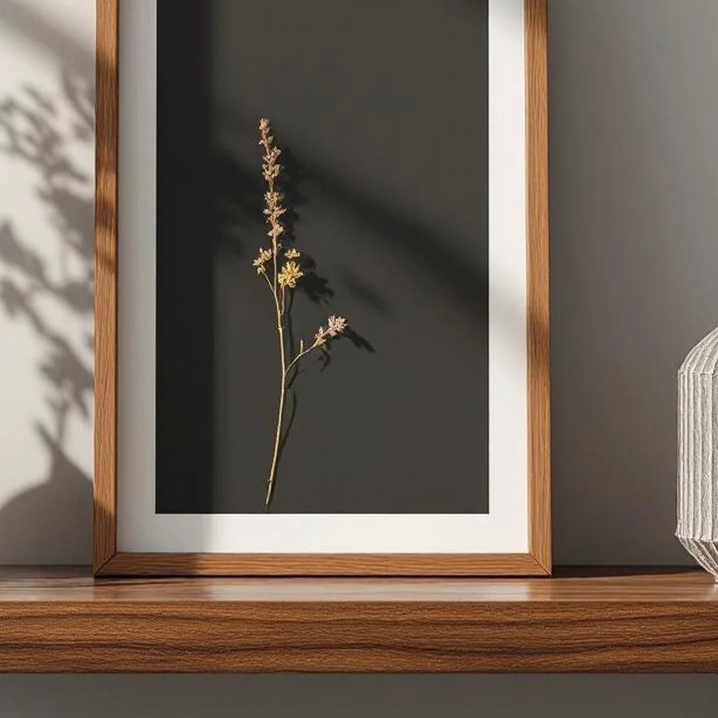 Shadow Box Display Frame in Walnut Tone