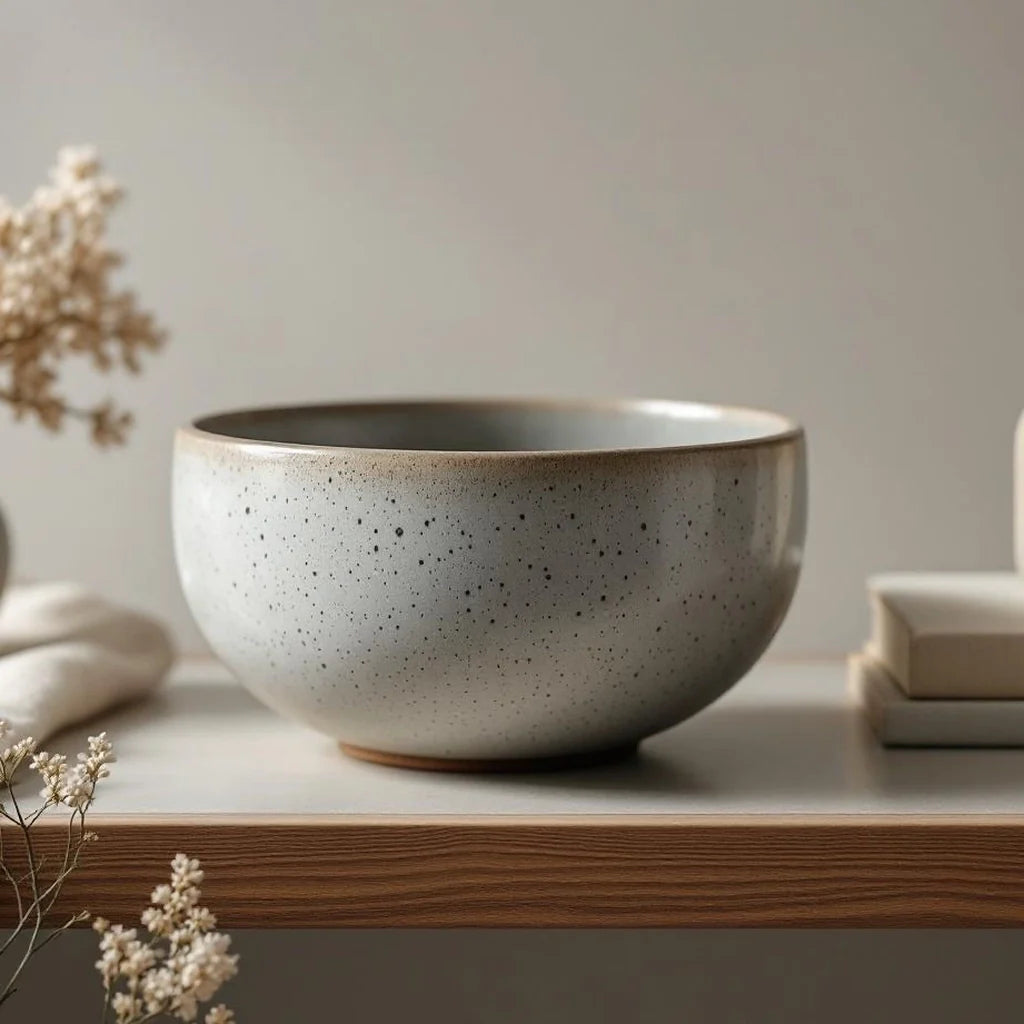 Speckled Stoneware Decorative Bowl