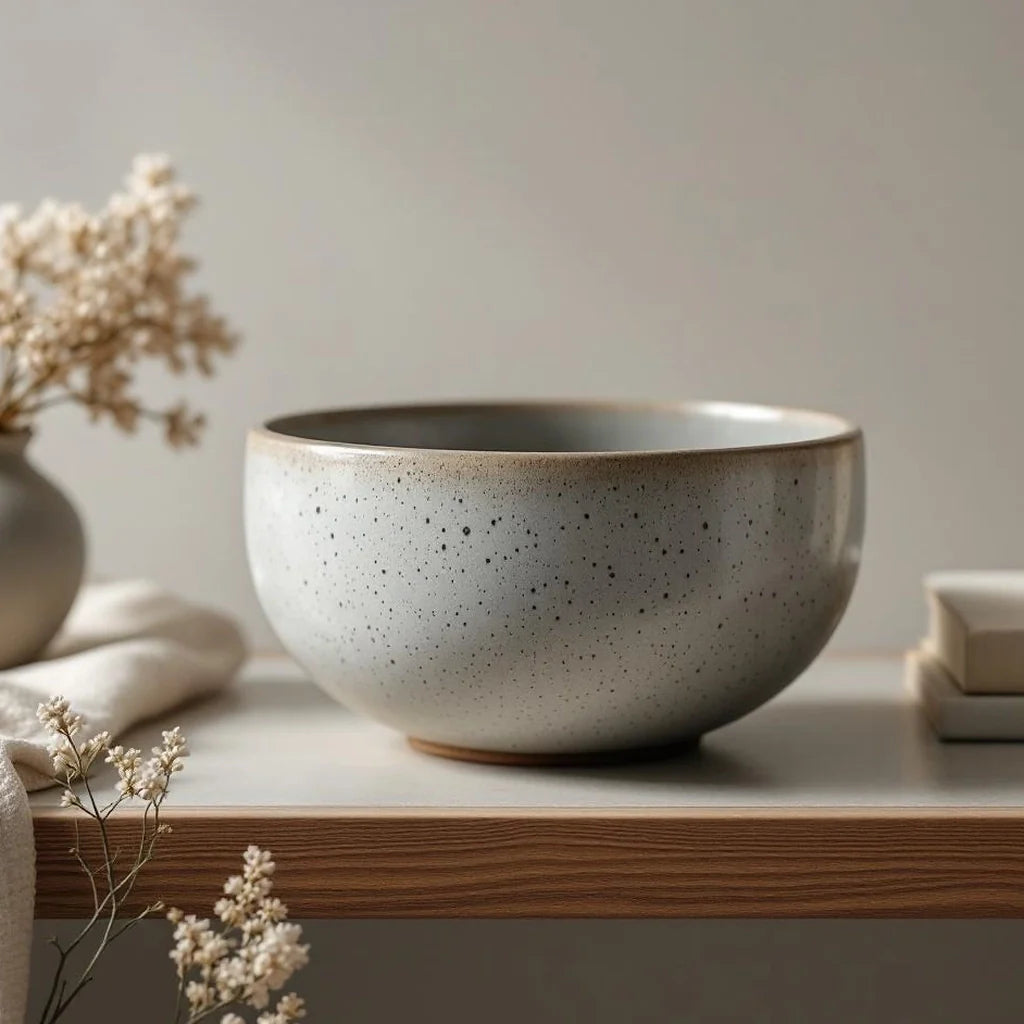 Speckled Stoneware Decorative Bowl