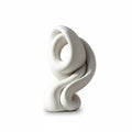 Stone Resin Sculptural Statue in Off-White